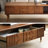 Rectangular solid wood carved drawer coffee table-104904549