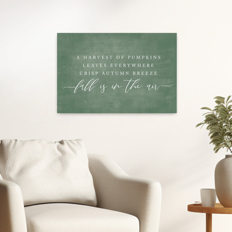 «Fall Is In The Air», art contemporain abstrait, H 16 po x l 24 po