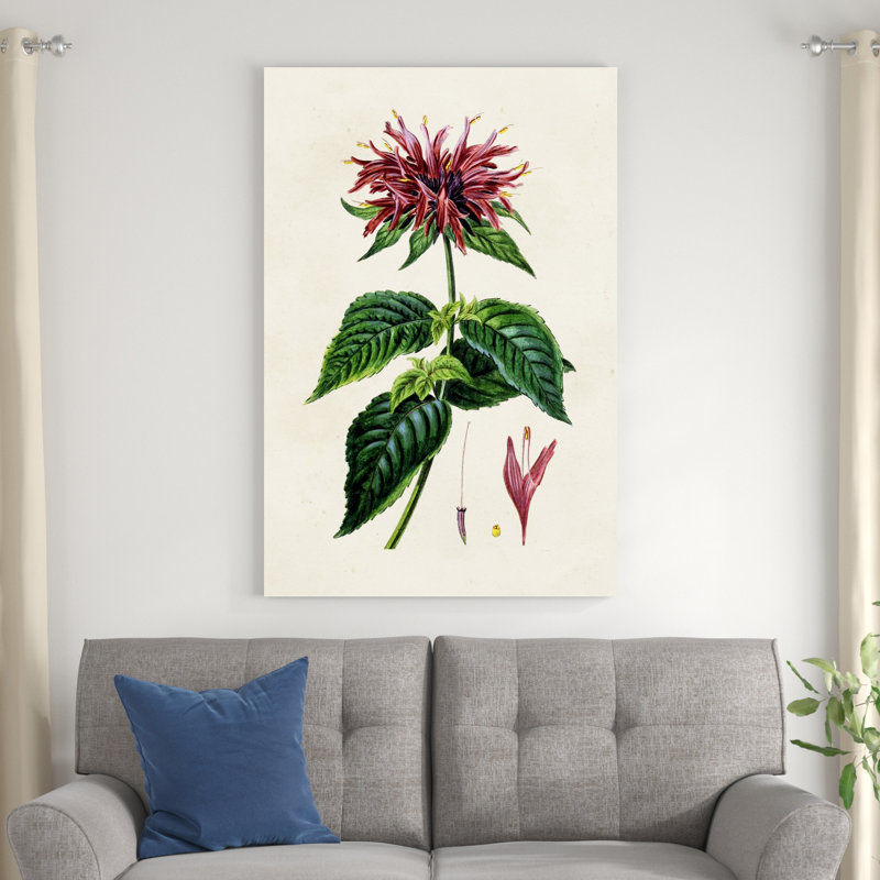 Dossier floral antique I, H 48 po x l 32 po x P 1,25 po
