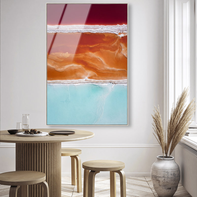Surreal Coast Print by Oliver Gal, 37"H x 55"W, Silver Floater Frame