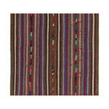 1950S Vintage Chaput Kilim In Multicolor Striped Patterns