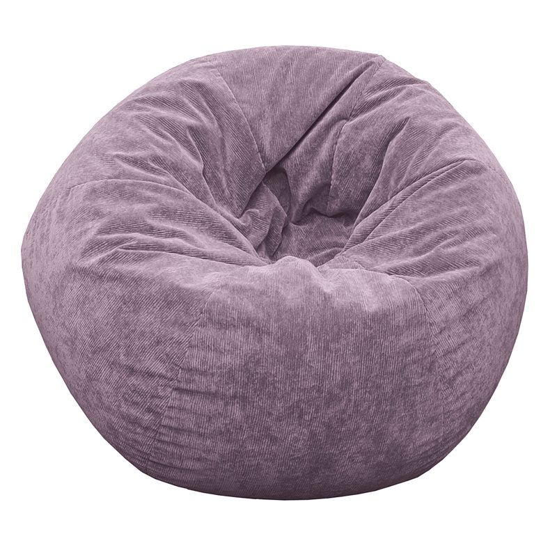 Fauteuil à billes classique, Moyenne, Suède en microfibre lilas