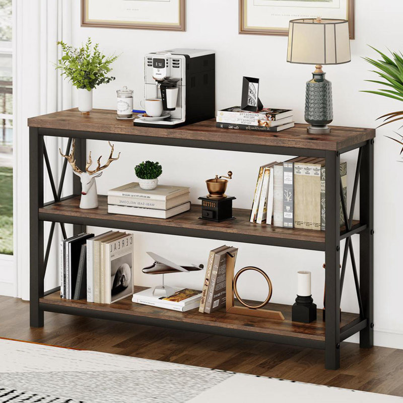 Aust 47.24'' Console Table, Rustic Oak