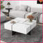 Table basse extensible carrée avec 4 compartiments cachés, plateau ultrabrillant UV pour le salon, 31,5 po x 31,5 po-486738896