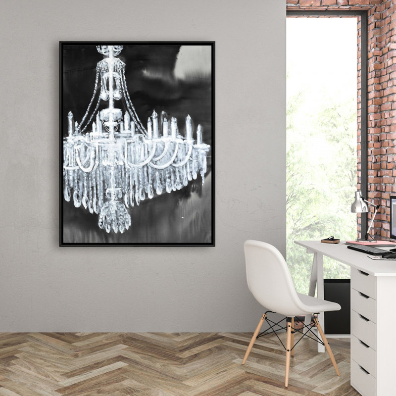 Glam Chandelier Print On Canvas