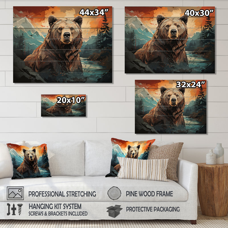 Motif géométrique majestueux Lanore II sur bois, H 24 po x l 32 po x P 0,78 po