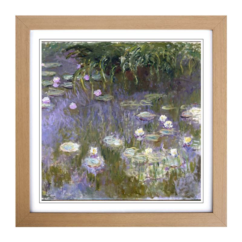 Claude Monet - Single Picture Frame Painting, Oak