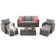 Wicker 7 - Person Patio Conversation Sets with Cushions