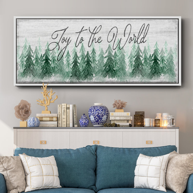 «Joy to the world», toile encadrée