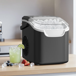 Antarctic Star Countertop Ice Maker Ice Machine With Handle,Self-Cleaning Ice Makers, 26Lbs/24H, 9 Ice Cubes Ready In 6 Mins For Home/Kitchen/Bar/Party/Camping