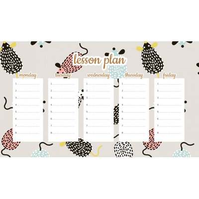 Magnetic Lesson Plan Pastel Mice