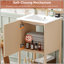 Meuble-lavabo de 20 po de style français avec lavabo en céramique, ensemble simple autoportant avec porte à fermeture douce et grand rangement