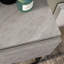 Table avec abattant, finition grise