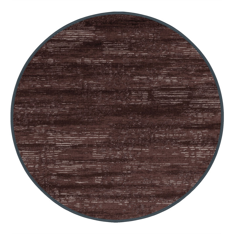 Tapis abstrait lavable à la machine, Rond 4 pi
