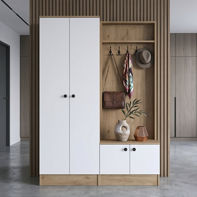 Elara 47" Wide Hall Tree with Storage and Bench