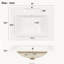 Meuble-lavabo moderne de 61 cm (24 pouces) avec lavabo en céramique, porte à fermeture douce, tablette double couche et 3 tiroirs.-27520077
