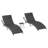2-Piece Foldable "S"-Shaped Reclining Chaise Lounge Set With Adjustable Backrest And Foldable Rattan Coffee Table-108487672