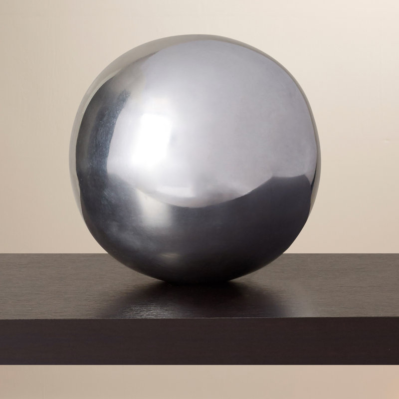 Arber Abstract Figurines & Sculptures, 12" H x 12" W x 12" D, Silver