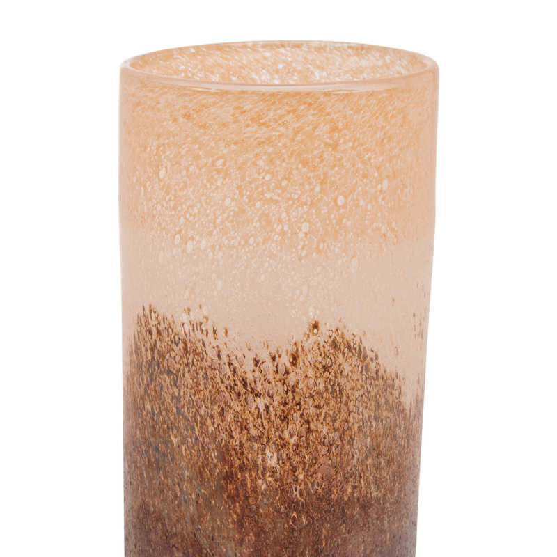Fenix Glass Table Vase, 30cm H x 15cm W x 15cm D
