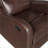 Recliners, Walnut Brown Faux Leather Reclining Chair with Solid Wood Frame | Living Room Seating | Walnut Brown | Solid Wood-1481697300