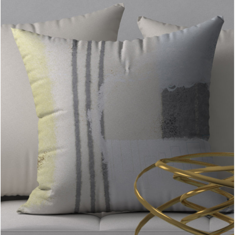 Couvre-coussin carré fascinant et insert, 24 po x 24 po