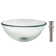 Kraus 14 Inch Clear Glass Vessel Sink in Clear with Pop-Up Drain