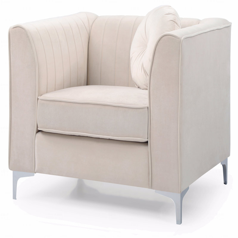 Fauteuil ivoire incliné