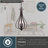 Macalla 3-Light Dimmable Teardrop Lantern Chandelier -1454034