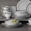 Service de vaisselle 50 pièces Noritake Austin Platinum, service pour 8
