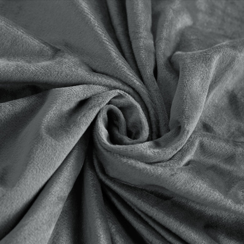 Polyester Duvet Cover, King Duvet Cover + 2 King Shams, Smoke Gray