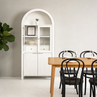Buffet cannelé avec garde-manger Kitchen Dning Room