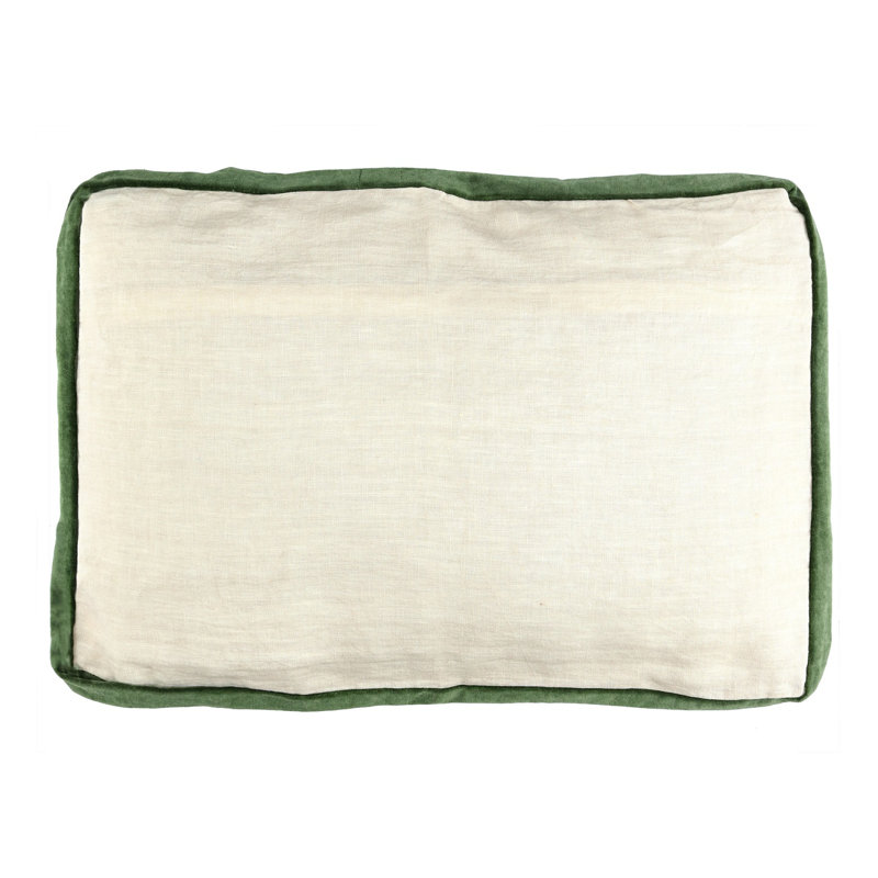 Coussin Alpha Borders, Vert
