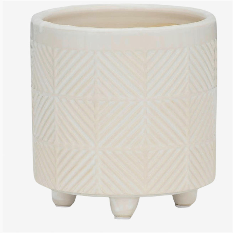 S / 2 DÉCORTEURS TEXTURÉS 6/8 ", BLANC BRILLANT