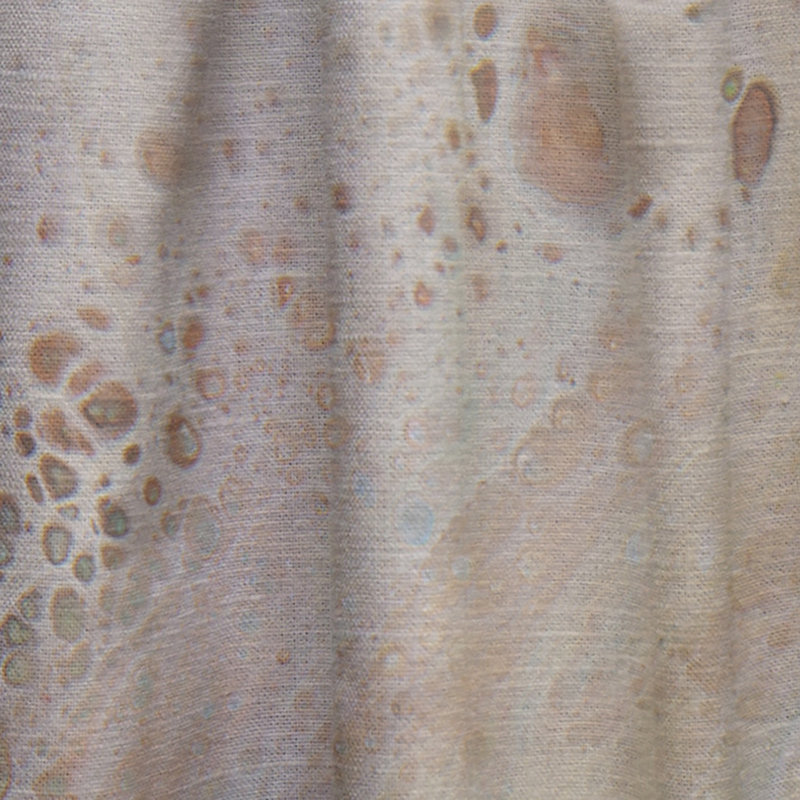 Univers abstrait en marbre doré et brun - Rideau abstrait - Velours obscurcissant - 1 panneau, L 52 po x L 90 po