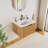 24" Wall Mounted Floating Single Bathroom Vanity with Ceramic Top-2005165944-2005943076