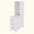 End Table With 3 Drawers, Corner Table With 2 Open Shelves, Tall Side Table For Bedroom And Corner-114231951
