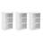 Modular Storage 21.38" W Shelving Unit With 3 Shelves, Set Of 3