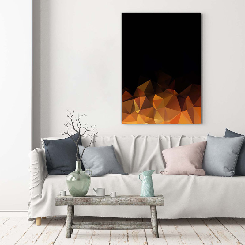 Abstraction Triangles - Wrapped Canvas Print