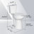Traditional 21" Extra Tall Toilet Dual Flush Elongated Floor Mounted Two-Piece Tall Toilet