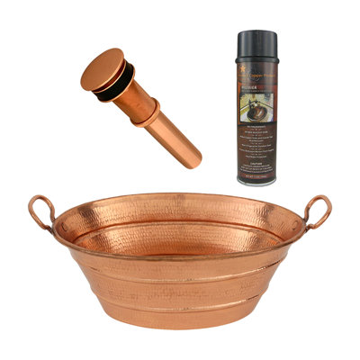 Ensemble de lavabo et de drain pour salle de bain Premier Copper Products BSP5_VOB16PC-P