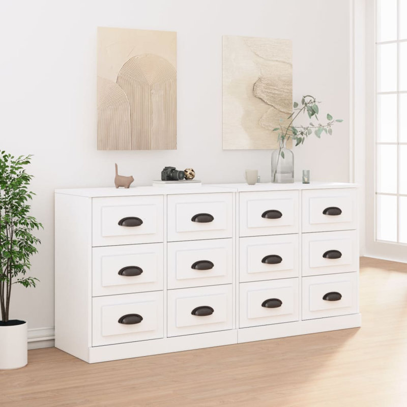Bryker Display Cabinet, High Gloss White