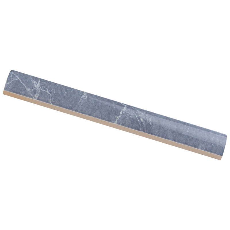 Carreau de céramique rond L 7,88 po x l 1 po Cigarro, Bleu