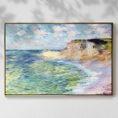 Falaises à Amont, 1885, reproduction d'art sur toile