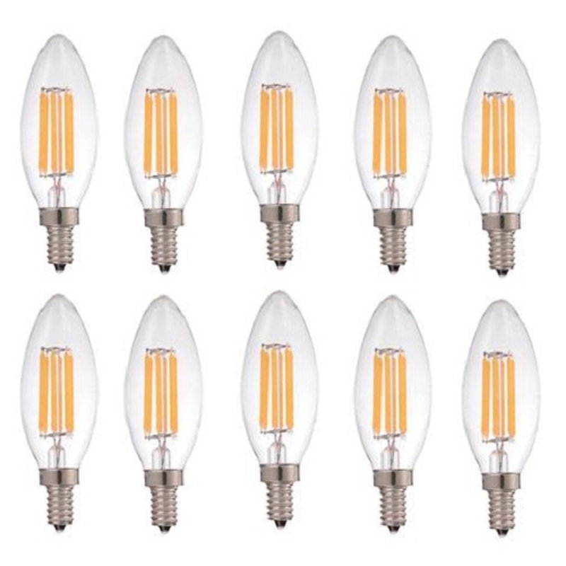 Ampoule candélabre STRAK 6 W, ampoule E12 à culot à intensité variable de 60 watts, intensité élevée 6000