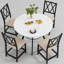 Ensemble de table de salle à manger extensible 5 pièces 35,4 po-420003078-420003072-420003079
