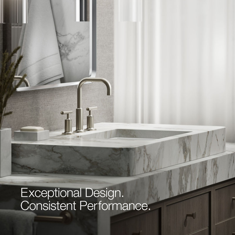 Purist Widespread Faucet, Vibrant Brushed Nickel