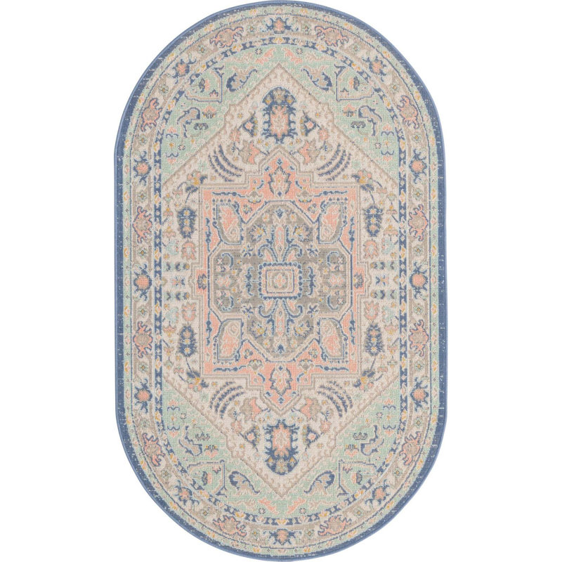 Orcon Oriental Indoor Rug, Oval 3' x 5'3"