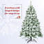 Arbre de Noël artificiel pin floqué-51504603