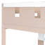 Lit simple superposé de style château avec 2 tiroirs, tablette et DEL, blanc-1436866667-1436866666