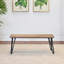 Ensemble de salle à manger 6 pièces Ashford, table de salle à manger en épingle à cheveux avec 4 chaises et banc, 4 options de couleurs (ensemble de salle à manger)-360006309